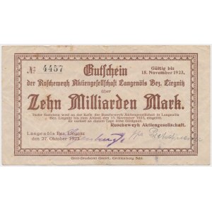 Olszyna (Langenöls Bez. Liegnitz), 10 Milliarden mk 1923