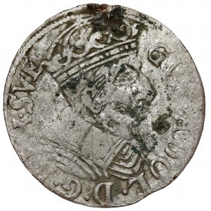 Gustav II. Adolf, Pfennig Elbląg 1629 - volles Datum