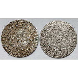 Zygmunt III Waza, Grosz Gdańsk 1626 i Półtorak Bydgoszcz 1627 - zestaw (2szt)