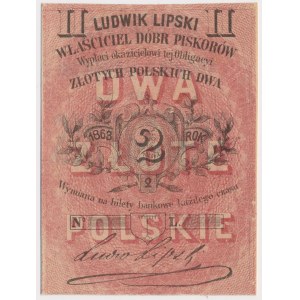 Piskorów, Ludwik Lipski, 2 złote 1863