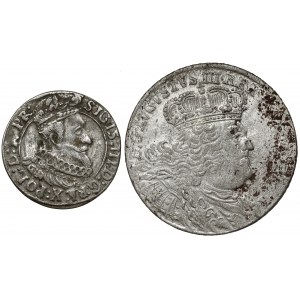 Ort August III. und der Danziger Pfennig 1627 - Satz (2St.)