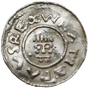 Mähren, Fürstentum Olmütz, Vratislav II und sein Sohn Borzywoj II (1090-1092), Denar - EINZIGARTIG
