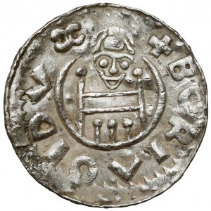 Morava, Olomoucké knížectví, Vratislav II. a jeho syn Borzywoj II (1090-1092), Denár - UNIKÁTNÍ