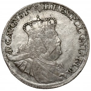 August III Sas, Ort Leipzig 1756 EC - malá busta