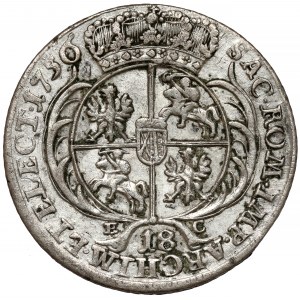 August III Sas, Ort Leipzig 1756 EC - malé poprsie