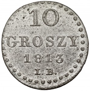 Księstwo Warszawskie, 10 groszy 1813 IB