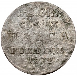 Poniatowski, Polozlacené 1772 AP