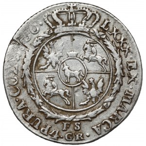 Poniatowski, Złotówka 1766 FS - duże orły