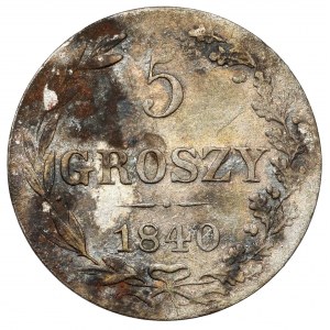 5 groszy 1840 MW - szeroka 8