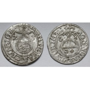 Gustaw II Adolf i Krystyna Waza, Półtorak Ryga 1623 i 1648 - zestaw (2szt)