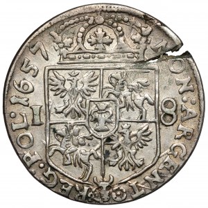 Jan II Kazimierz, Ort Krakow 1657 IT - veľmi zriedkavé