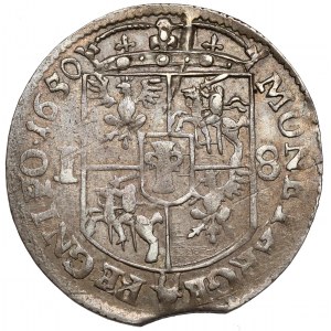 Jan II Kazimír, Ort Wschowa 1650 - široká koruna - velmi vzácná