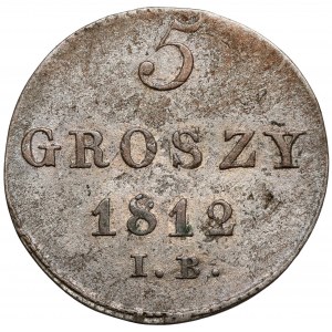 Księstwo Warszawskie, 5 groszy 1812 IB