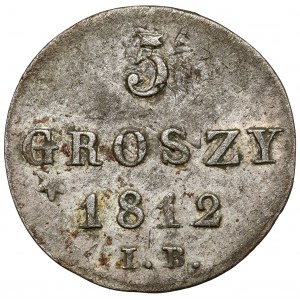 Księstwo Warszawskie, 5 groszy 1812 IB