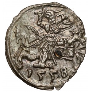 Sigismund II Augustus, Vilnius Denarius 1558