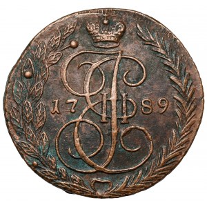 Rusko, Katarína II, 5 kopejok 1789