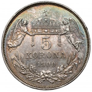 Maďarsko, František Josef I., 5 korun 1900