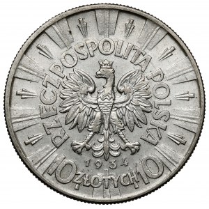Piłsudski 10 Zloty 1934 - offiziell