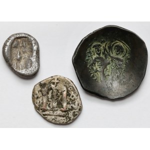 Grecja i Bizancjum - zestaw monet (3szt)