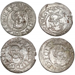 Zygmunt III Waza, Szelągi Ryga 1609-1615 - Meppena (4szt)