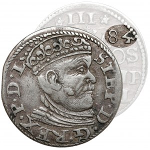 Stefan Batory, Trojak Riga 1584 - VEĽKÁ hlava