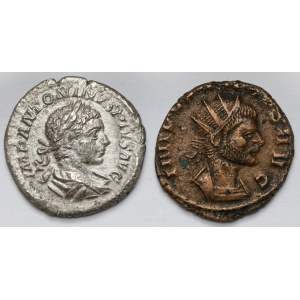 Rímska ríša, Elagabal a Claudius II. z Gothy, denár a antonín - sada (2ks)