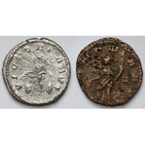 Roman Empire, Elagabal and Claudius II Gothic, Denarius and Antoninian - set (2pcs)