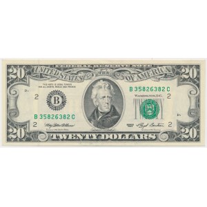 USA, 20 dolarů 1993