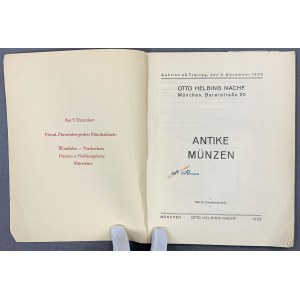 Auction catalog - Otto Helbing