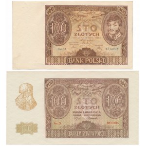 100 złotych 1934 i 100 złotych 1940 - zestaw (2szt)