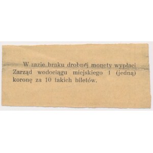 Kraków, Zarząd wodociągu miejskiego, 10 halerzy 1918