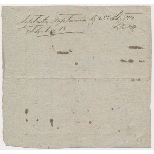 Receipt for purchase of wheat, Krakow 1813