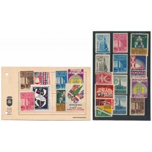 Satz Briefmarken und Ziegelsteine MIX (22 Stück)
