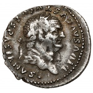 Vespasianus (69-79 AD) Denarius posthumous, Rome - struck under Titus