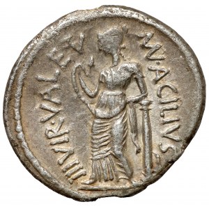 Roman Republic, Mn. Acilius Glabrio (49 BC) Denarius
