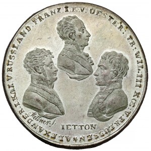 Rusko, medaila / Jetton 1814 - Vstup do Paríža