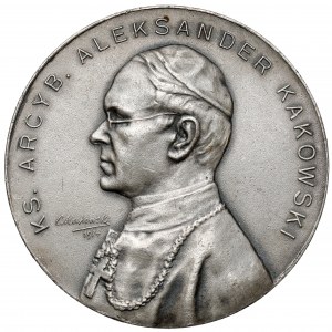 Medaile, arcibiskup Aleksander Kakowski - STŘÍBRNÁ 1913