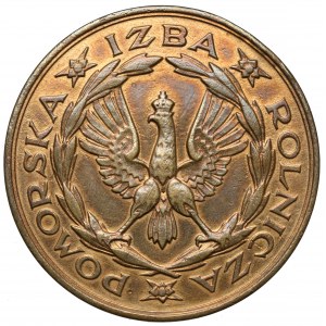Medaila, Pomorská poľnohospodárska komora 1926 (bronz)