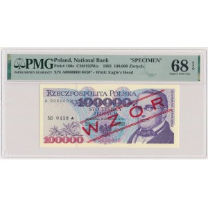 100,000 zl 1993 - MODEL - A 0000000 - No.0430