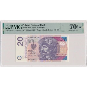 20 PLN 2016 BM - 0000597 - low number