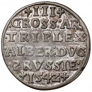 Prussia, Albrecht Hohenzollern, Trojak Königsberg 1542