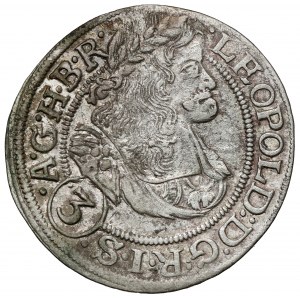 Schlesien, Leopold I., 3 krajcary 1670 SHS, Wrocław