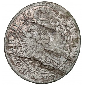 Slezsko, Leopold I, 3 krajcara 1695 MMW, Wrocław