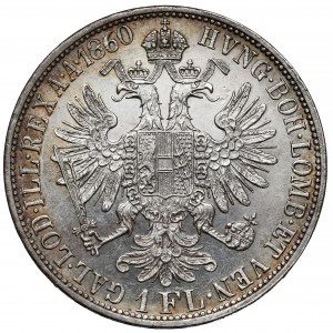 Rakúsko, František Jozef I., Floren 1860-A, Viedeň