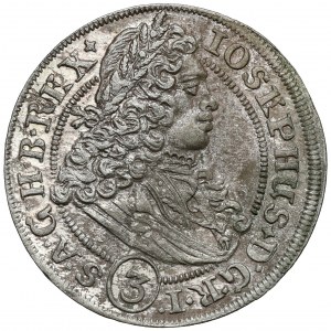 Śląsk, Józef I, 3 krajcary 1706 FN, Wrocław