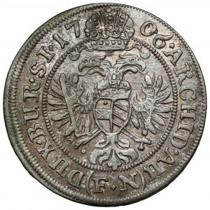 Śląsk, Józef I, 3 krajcary 1706 FN, Wrocław