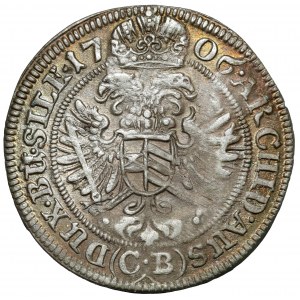 Silesia, Joseph I, 3 krajcars 1706 CB, Brzeg