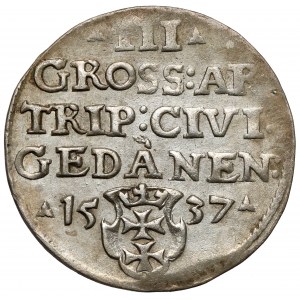 Zikmund I. Starý, Trojak Gdaňsk 1537 - konec