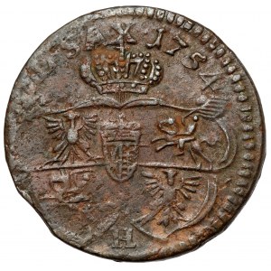 August III Sas, Gubin penny 1754 - letter H
