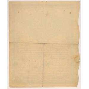 5% Fire. Long-term 1920, Temporary certificate 100 mkp - handwritten